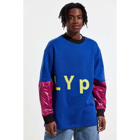 Urban Outfitters x LYpH Live Young Play Hard Beamer Crew Neck Sweatshirt - Picture 1 of 5